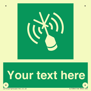 Custom sign safe condition Emergency position beacon